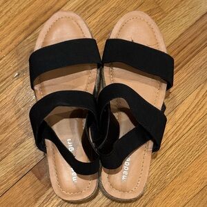 Madden Girl Black and Tan Espadrilles Minimalist Style